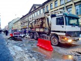 Санкт-Петербург - Адмиралтейский район. Улица Гороховая разрыта еще с осени.