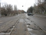 Николаев - Трамвайные пути в районе яхт-клуба